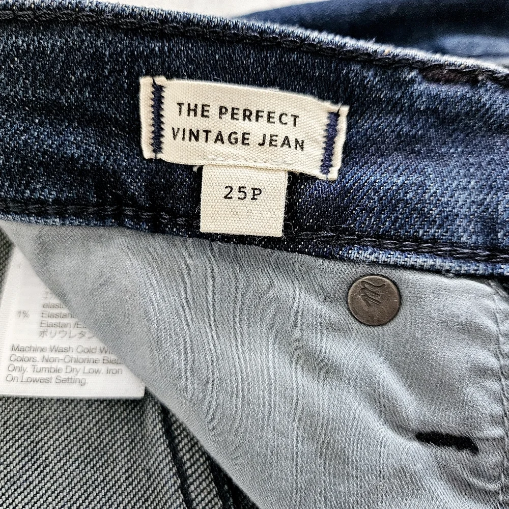 🆕️Madewell The Perfect Vintage Dark Wash Women Jeans 25P - Picture 7 of 13